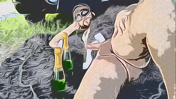 Hentai: Bad wolf28 in a new year with fetish orgasm and dick massuege with happy ending in erotic cartoon version