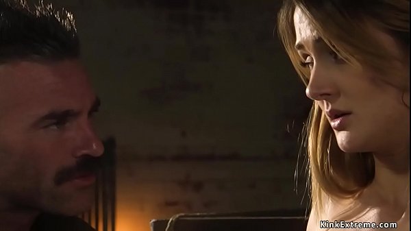 Master Charles Dera with mustache tickles hot small tits brunette Zoe Sparx in rope bondage with small spur then fucks her pussy in various positions  