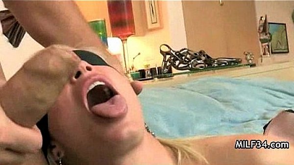 Hot Cougar Gets Mouthful of Cum