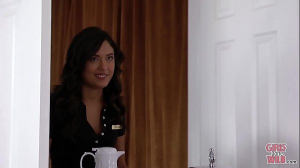 GIRLSGONEWILD - Young Hotel Employee Brings Us Breakfast Then Gets Naked  