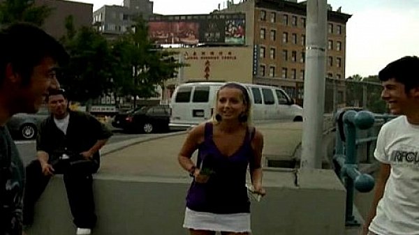 Desperate teen naked in public and fucks to pay rent 29