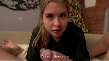 "With Condom-It's Not Cheating. Stop Why You Take Off?": Busty Neighbor Cheating. POV. Dirty Talk