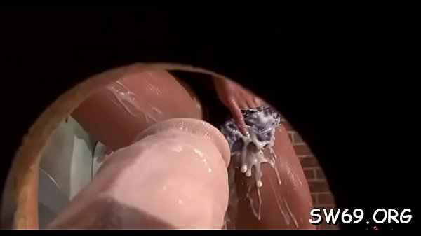 Tits, a-hole slimed at gloryhole 