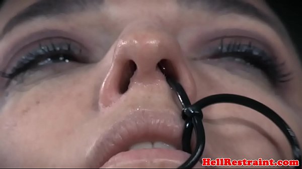 Tattooed bald sub with pierced cunt k.