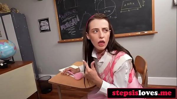 Step-Sibling Shenanigans Lead to Threesome with Naughty Teacher