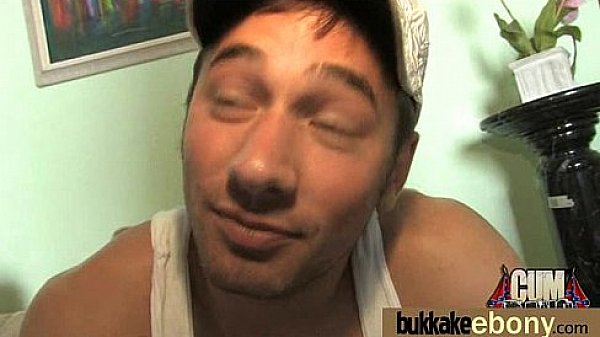 Gorgeous ebony lady sucks white dicks and gangbang fucking 7