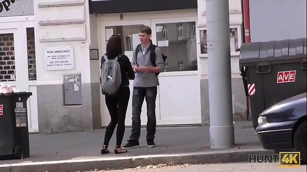 HUNT4K. Seasoned hunter gives money to poor couple and bangs girl