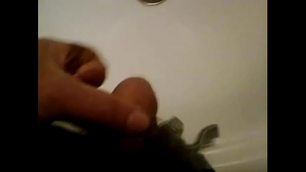 Taking a whizz into the sink