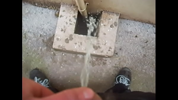 Peeing down a drain