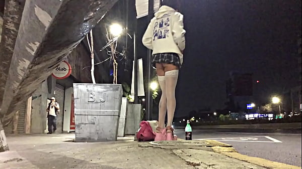 Miniskirt public SLUT
