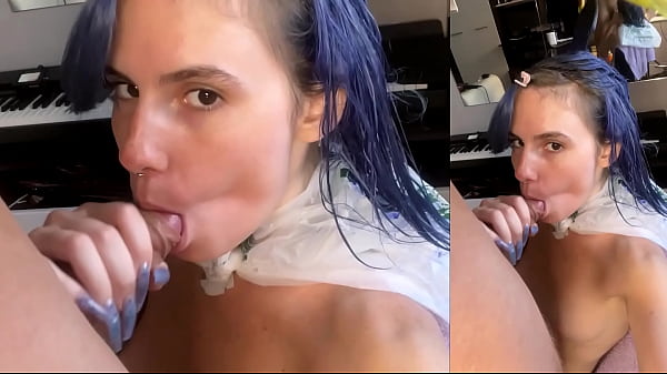 Blowjob Deluxe: Fast & Furious in Hair Salon - Titillating Teal Temptation