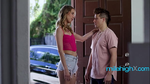 Teen Convinces Stepbro To Accommodate Her For A Few Days