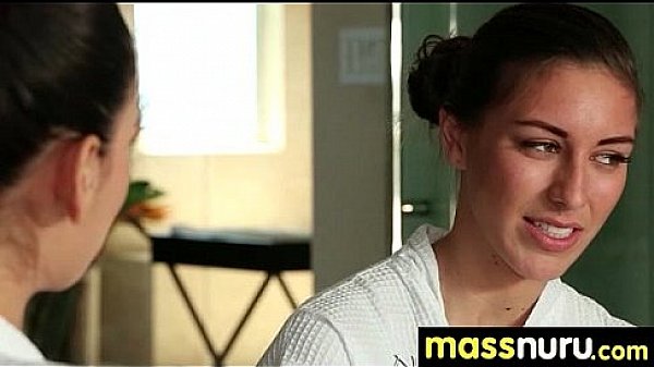 NuruMassage Teen Slides Oily Pussy on Cock 22