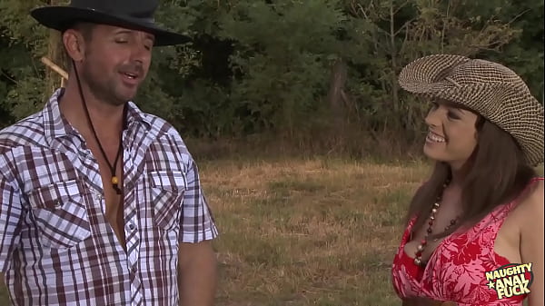 A stunning young woman approached the guy after he finished cutting wood to get some sturdy timber 