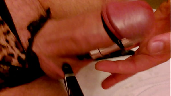 Pegs On Balls with Vibe On Cock Hands Free Cum