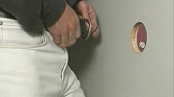 Gloryhole stealing his cum