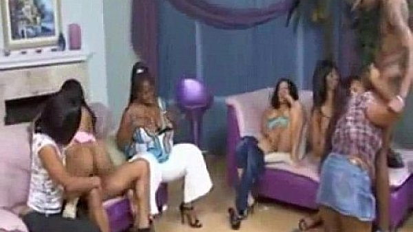 Collage black chicks gangbang