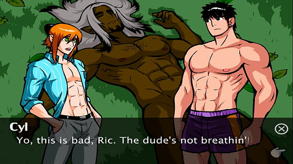 Сочный и жёсткий минет, гей-друзья занимаются сексом, анимация из игры