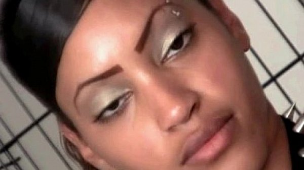 Horny black babe playing her pussy with finger and sex toys