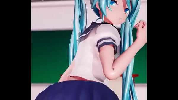 Miku doing lewd things alone in her study time  