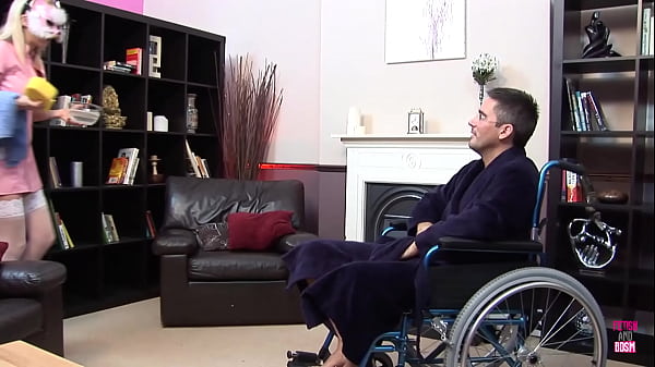 A lady dressed as a cat provocatively moves her large