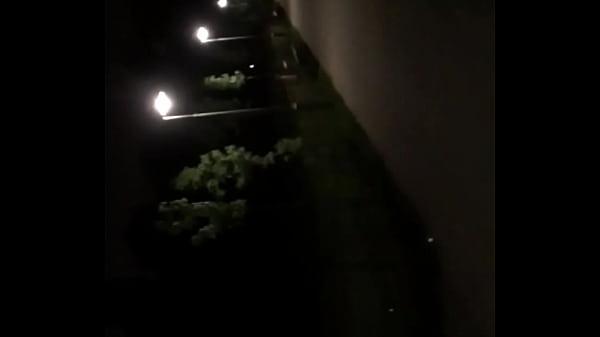 Latino boy jerks off at night in the park.  