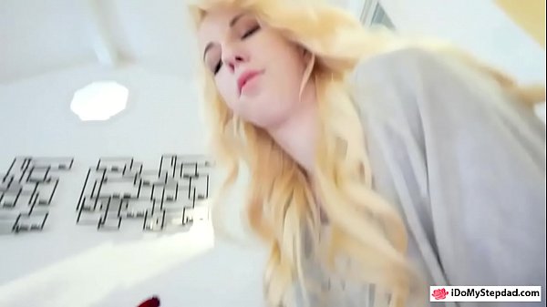 Sexy blonde teen performed CPR and pounded by stepdad