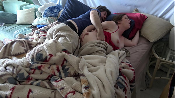 Stepson wakes up with stepmom in the bed and fucks the wrong hole