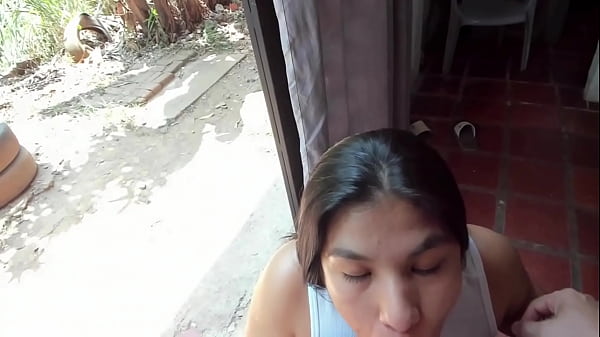 Alexa comes home from paying for the gym .. and starts sucking, and sucks my ass for the first time and receives milk in her mouth alexachris20 full video