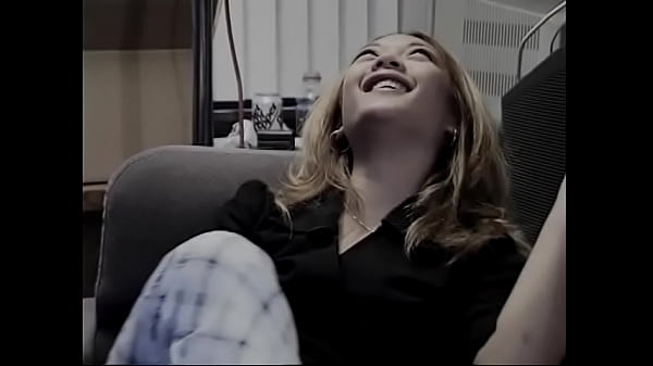 Watch the asian on her knees giving head to white guy