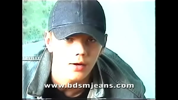 Master in denim on the beach stroke cock