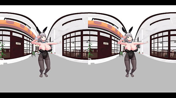VR180 nel bunny MMD 3D 