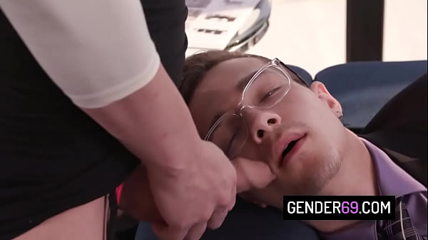 Hot tranny milf boss gets hard ass pounding by one of her employee