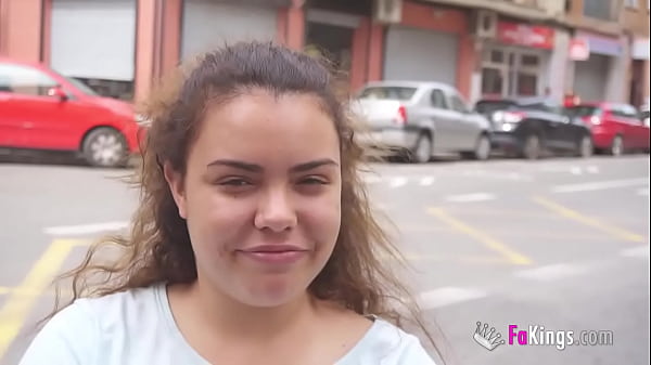 Busty babe shows her tits to random guys in the street  