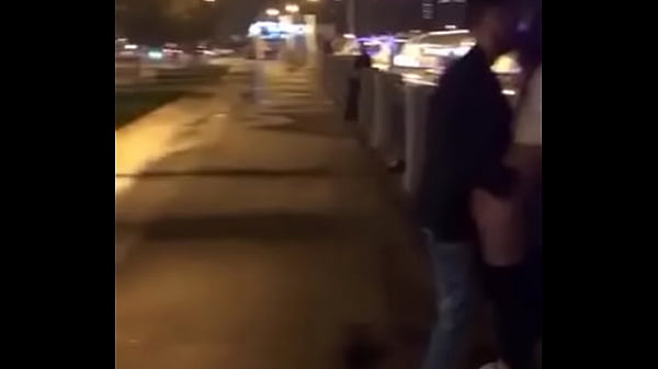 Sex with stranger in open outside