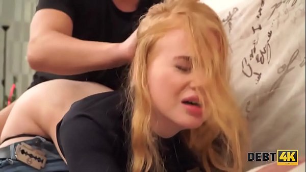 DEBT4k. Perfectly looking ginger gets rid of debts after hot sex