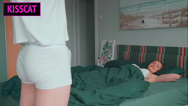 Morning Delight: Husband Wakes Wife with Tongue and Fills Her Up with Cum in Bed