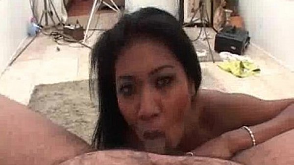 Asian Babe Sucks Small Dicked Fat Guy