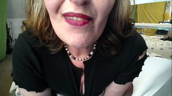 1065 Dark heavy makeup and humiliating words begging for BBC to cum down my throat  