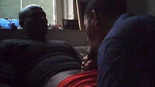 Surinamese guy giving a Cura&ccedil;ao guy a blowjob - Interracial