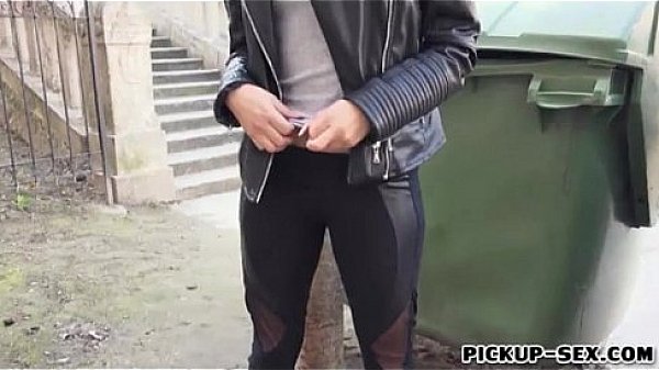 Eurobabe flashes tits and pussy fucked for a few bucks