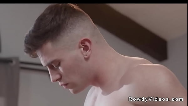 Story caratcter Zak Bishop appears in fantasy of his erotic story writer Trevor Brooks and gives him a blowjob then tattooed gay gets anal fucked  