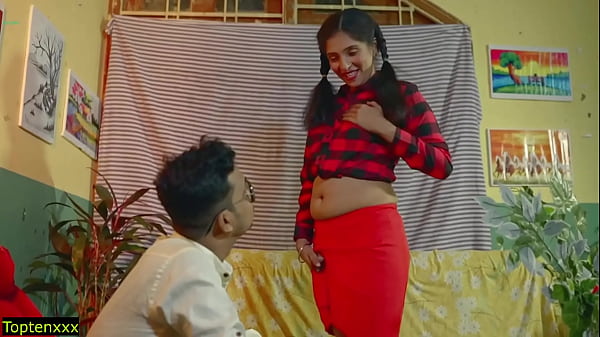 Desi Beautiful Student Fantasy Sex with Handsome Teacher! Web series 