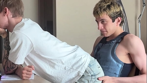 I am fucked by my stepbrother with a big dick, deep throat blowjob and anal fucking