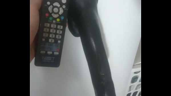 30cm dildo deep inside me