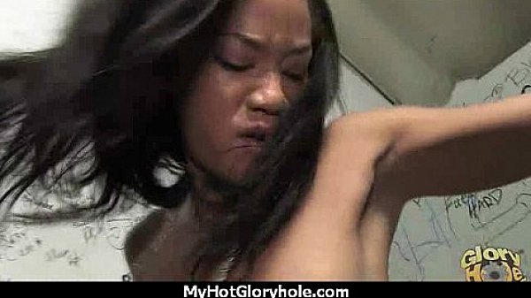 Gloryhole cock licking and sucking interracial 30