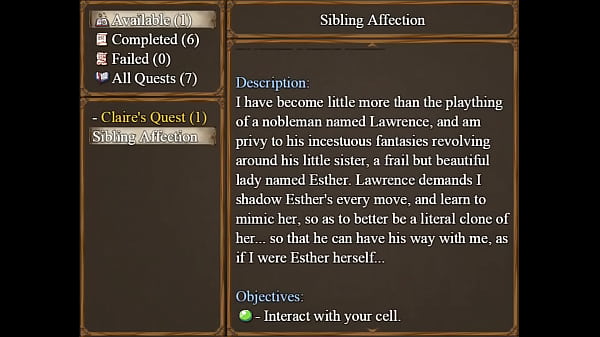 A Claire plays Claires Quest: A porn game lets play. Claire doesn't have to be locked up anymore, things get weird and I don't like it, but very saucy mmhmmm