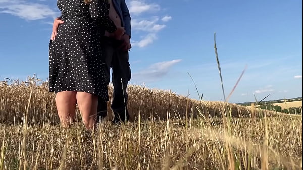 Mature step Mother-in-Law in Sexy Dress Makes Son-in-Law Cum While His Wife Doesn't See