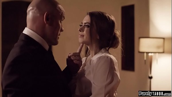 Stunning secretary happy to please her boss in every way needed.She bends over on his desk and he ups her skirt to spank her ass.He stands behind her kissing her and rubbing her pussy until she cums.After she throats him he fucks her on his desk 