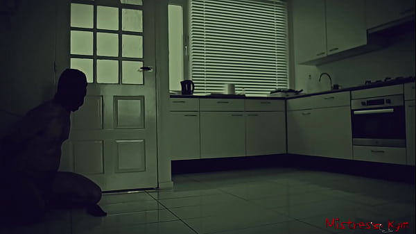 Mistress prepares to go out for a crazy night and leaves her cuckold at home